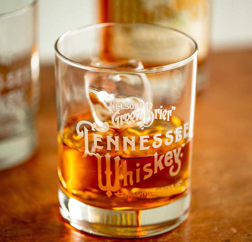 Tennessee Whiskey Etched Rocks Glass
