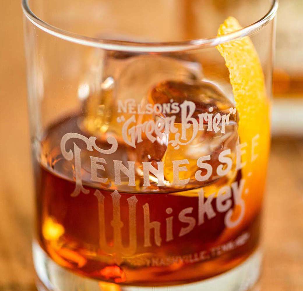 Tennessee Whiskey Etched Rocks Glass
