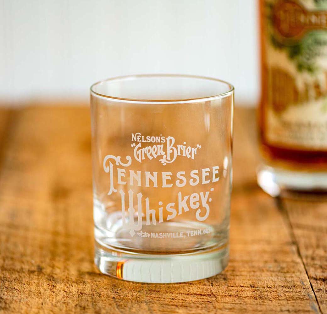 Tennessee Whiskey Etched Rocks Glass