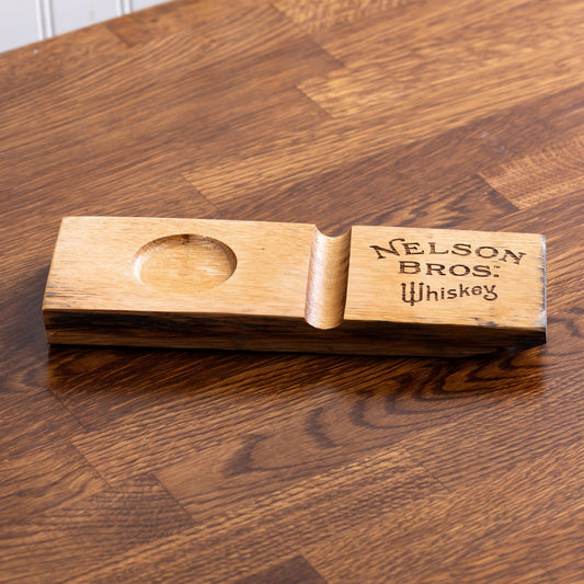 Barrel Cigar & Glass Holder