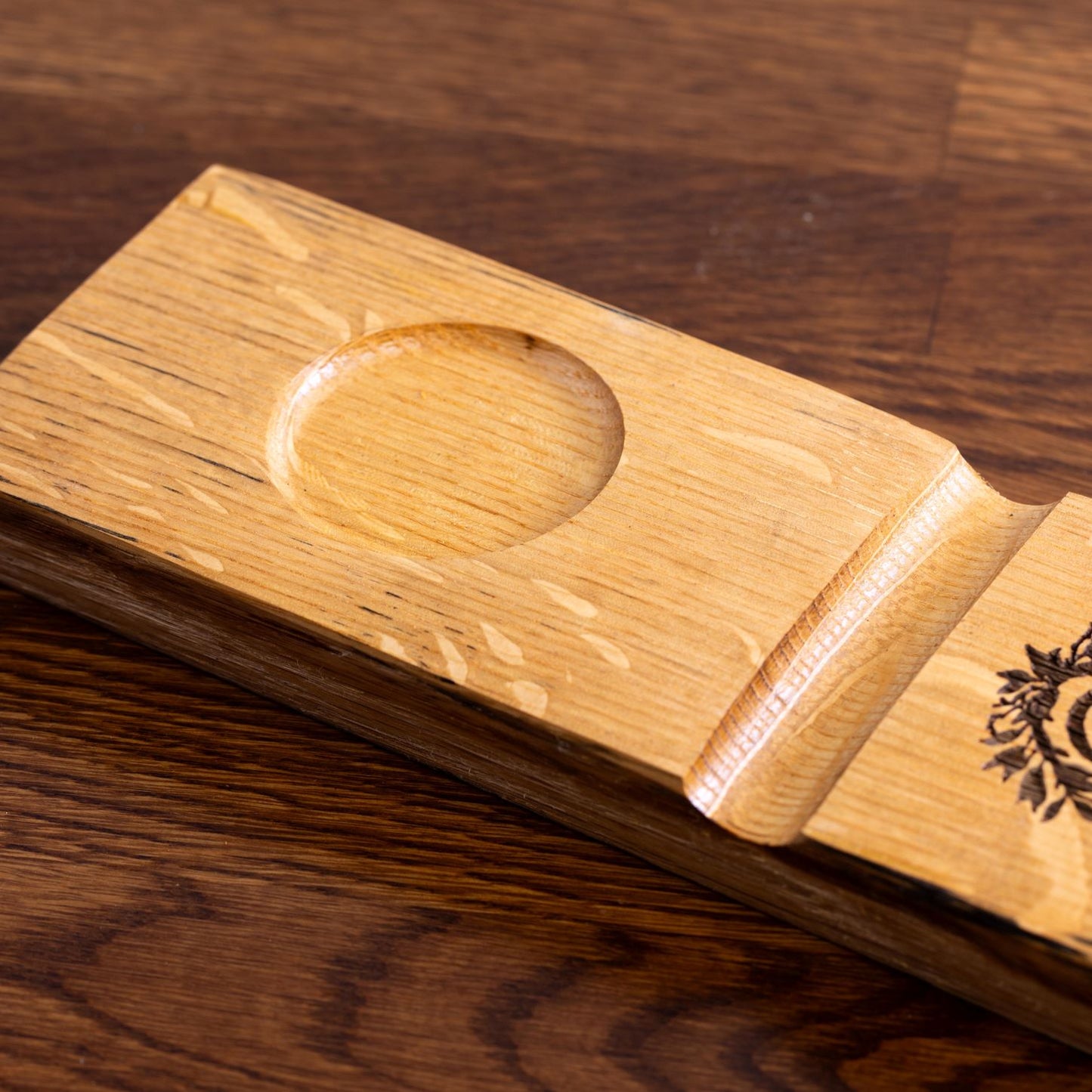 Barrel Cigar & Glass Holder