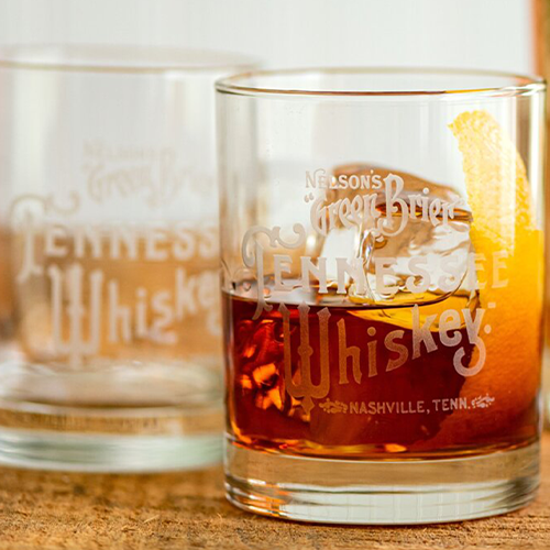 Tennessee Whiskey Etched Rocks Glass